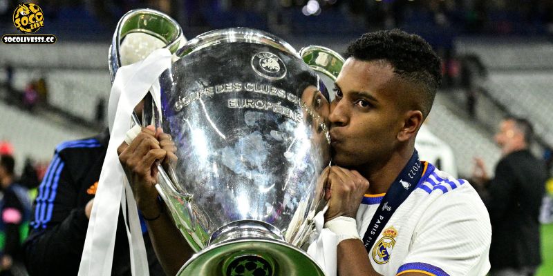Dù còn rất trẻ Rodrygo đã có 2 danh hiệu C1 tại Real 